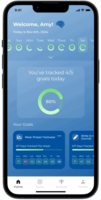 Redesigned progress display