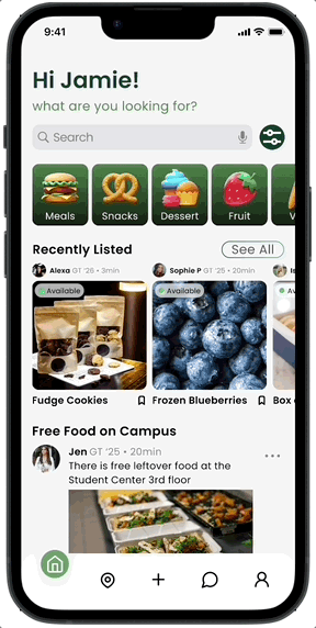 Posting a food listing